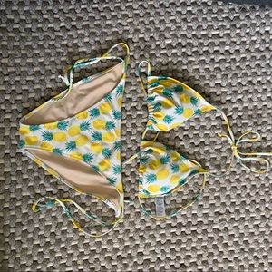 Pineapple print bikini!
